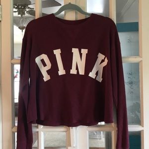 Victoria’s Secret PINK logo long sleeve shirt